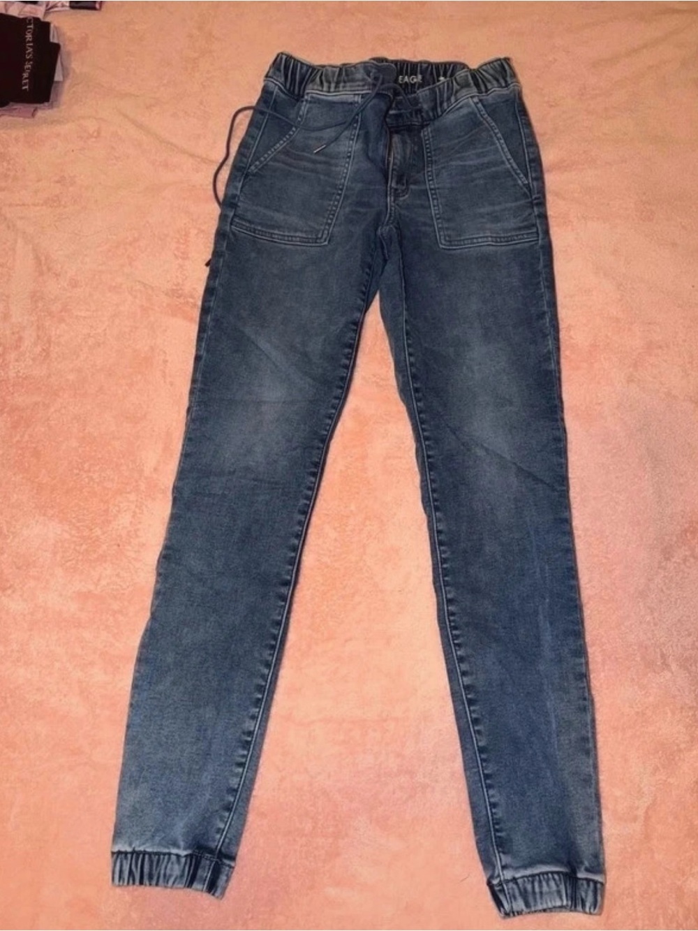 American Eagle Outfitters Women's Skinny Jogger Jeans - Dark Blue Wash